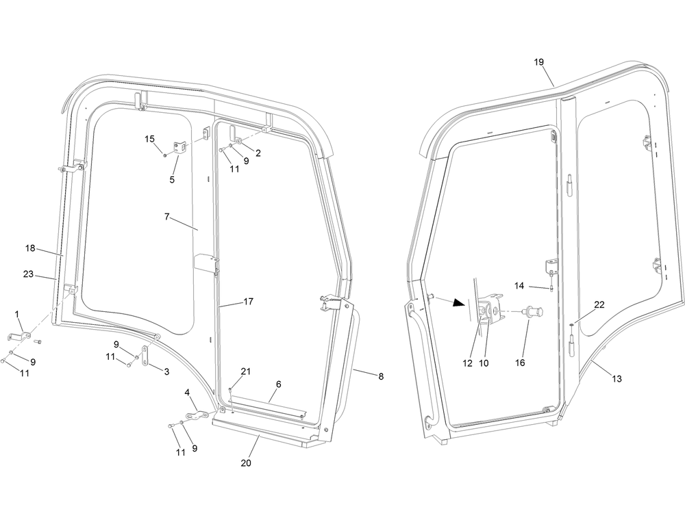 Left Hand Side Panel Assembly No. 136-7721 Diagram and Parts List for 25208 400000000 - 999999999 Toro Lawn Tractor Accessories