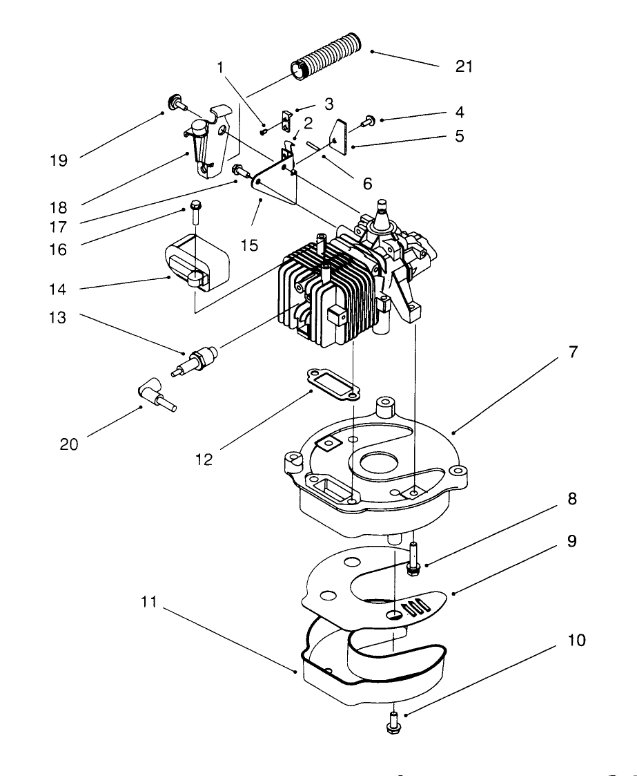 Brake & Muffler Assembly (Model No. 20442 Only) Diagram and Parts List for 20442 6900001 - 6999999 Toro Lawn Mower