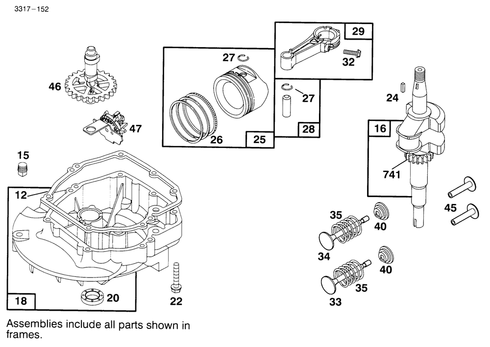 Engine Briggs & Stratton Model 127802-0640-01 Diagram and Parts List for 20443 5900001 - 5999999 Toro Lawn Mower