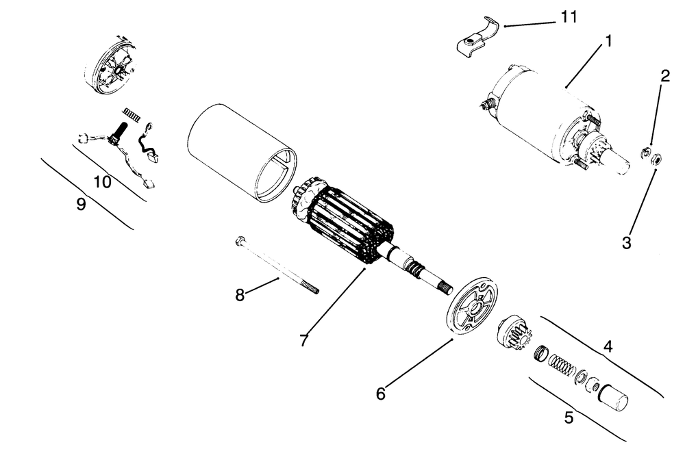 Electric Start Diagram and Parts List for 30718 4900001 - 4999999 Toro Lawn Tractor
