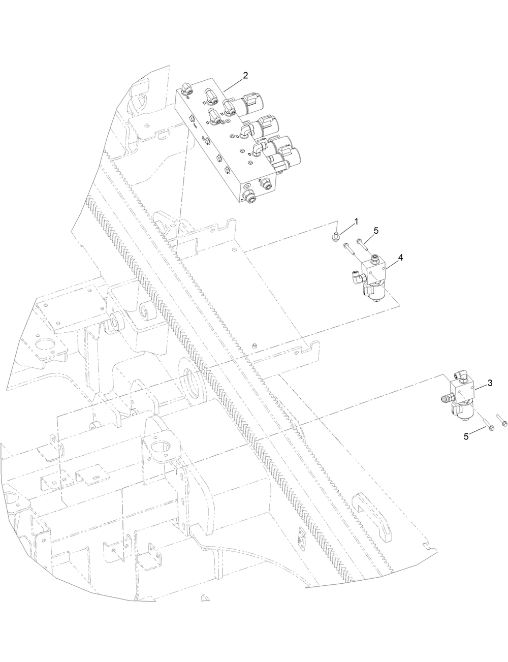 Loading And Proportional Relief Manifold Assembly Diagram and Parts List for 23803 400000000 - 999999999 Toro Lawn Tractor Accessories
