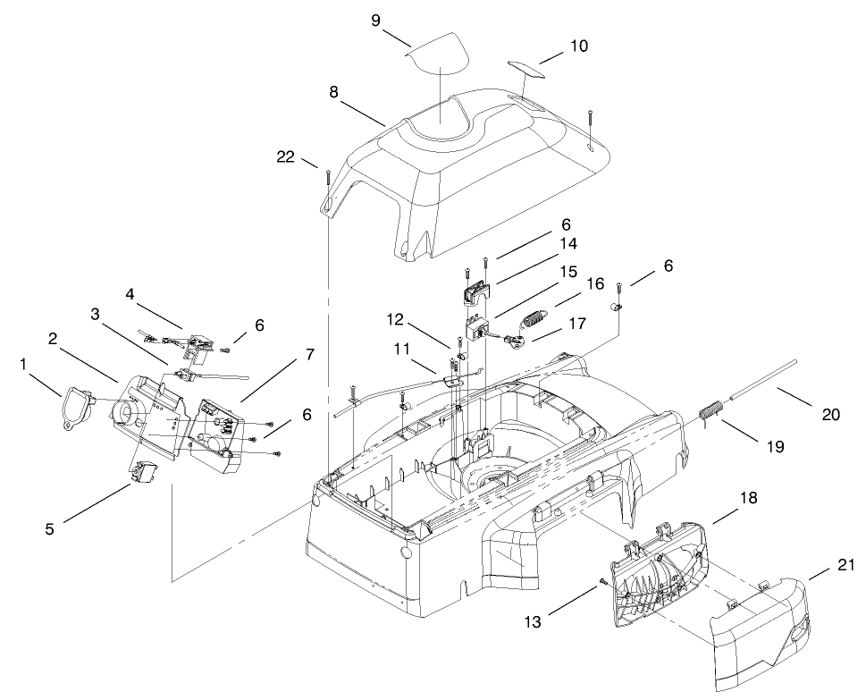 Cover, Mulch Plug, & Blade Assembly Diagram and Parts List for 20052 99000001 - 99999999 Toro Lawn Mower