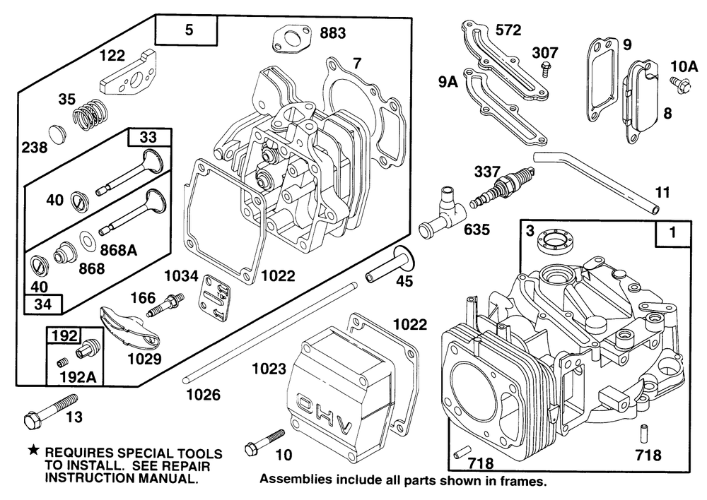 Engine Gts 150 Diagram and Parts List for 22151 6900001 - 6999999 Toro Lawn Mower