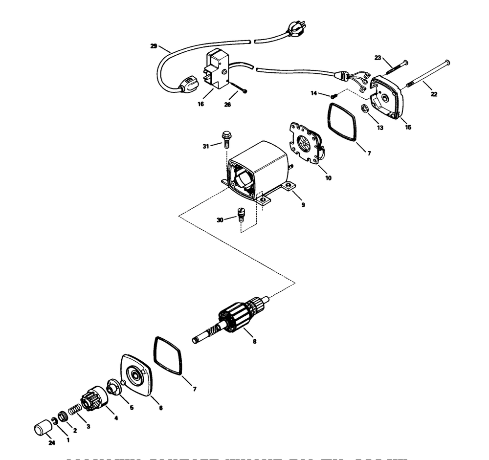 Electric Starter Motor Kit No. 33329c Diagram and Parts List for 38080 7000001 - 7999999 Toro Snow Blower