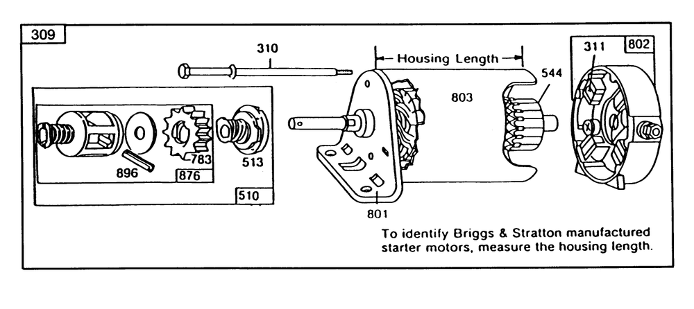 Engine Briggs & Stratton Model 253707-0157-01 Diagram and Parts List for 57365 7000001 - 7999999 Toro Lawn Tractor