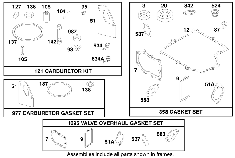 Engine Briggs & Stratton Model 28m707-1182-E1 Diagram and Parts List for 70171 9900001 - 9999999 Toro Lawn Tractor