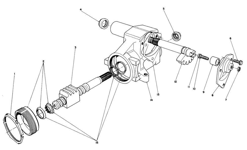 Steering Gear Assembly No.41-8820 Diagram and Parts List for 30775 100001 - 199999 Toro Lawn Tractor