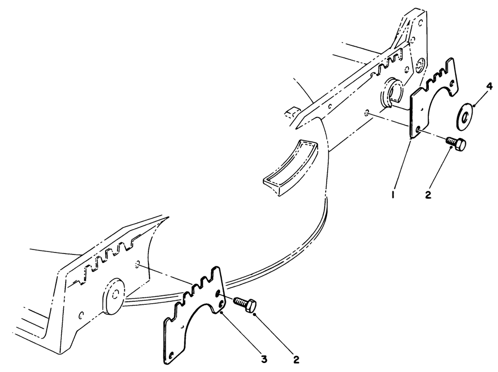Wear Plate Kit No. 49-4080 (Optional) Diagram and Parts List for 20526 6000001 - 6999999 Toro Lawn Mower