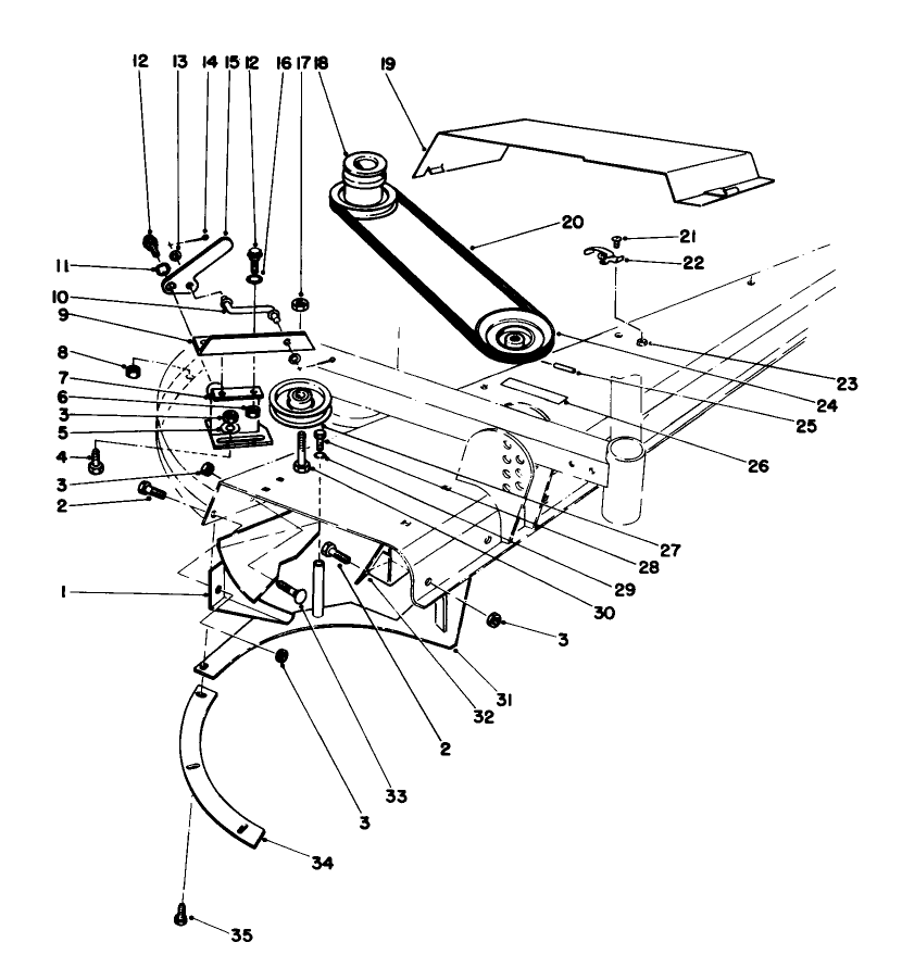 Grass Collection System Model No. 30576 (Optional) (Continued) Diagram and Parts List for 30754 7000001 - 7999999 Toro Lawn Tractor