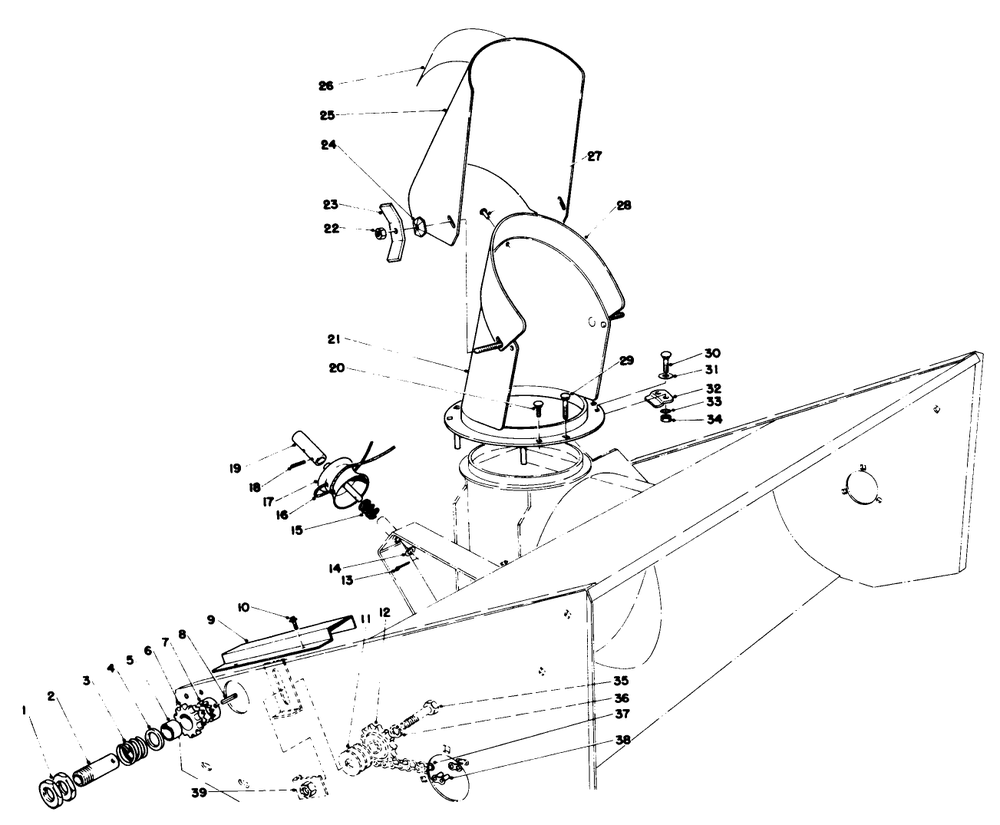 48" Snowthrower Model No. 30515 (Continued) Diagram and Parts List for 30760 90001 - 99999 Toro Lawn Tractor