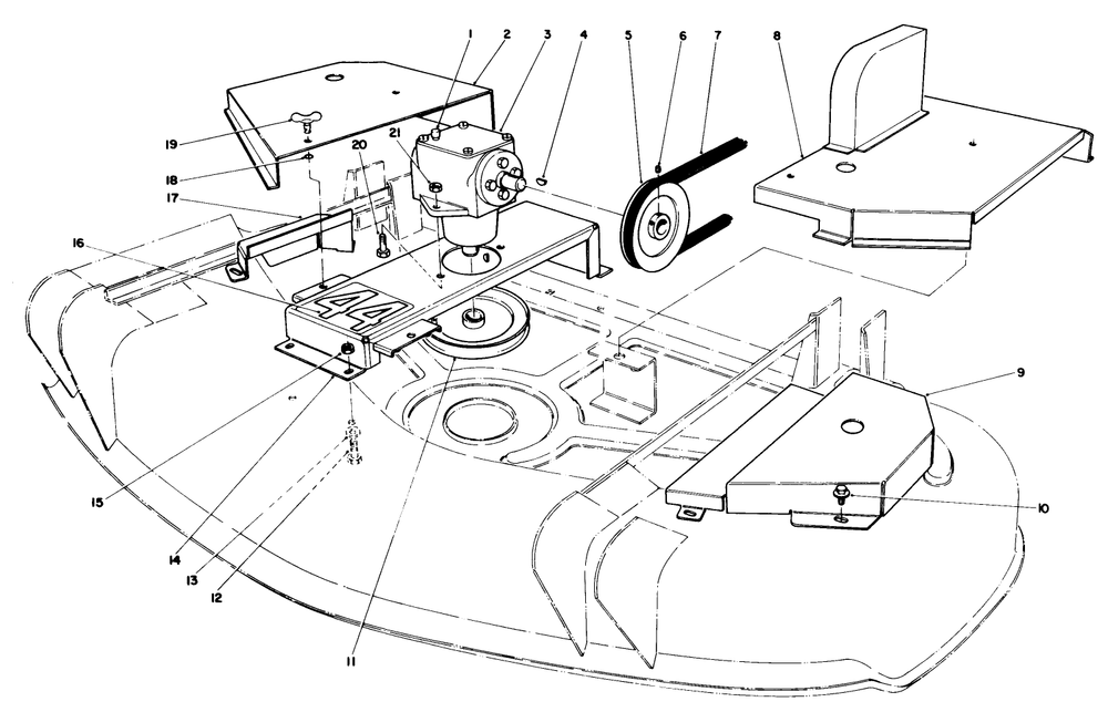 Cutting Unit Model No. 30544 (Continued) Diagram and Parts List for 30718 2000001 - 2999999 Toro Lawn Tractor