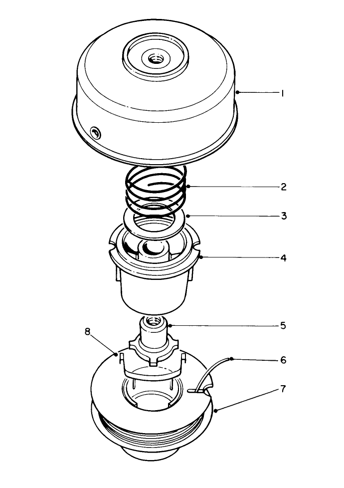 Single Line Bump & Feed Cutter Head (Optional) Diagram and Parts List for 51665 1000001 - 1999999 Toro Trimmer