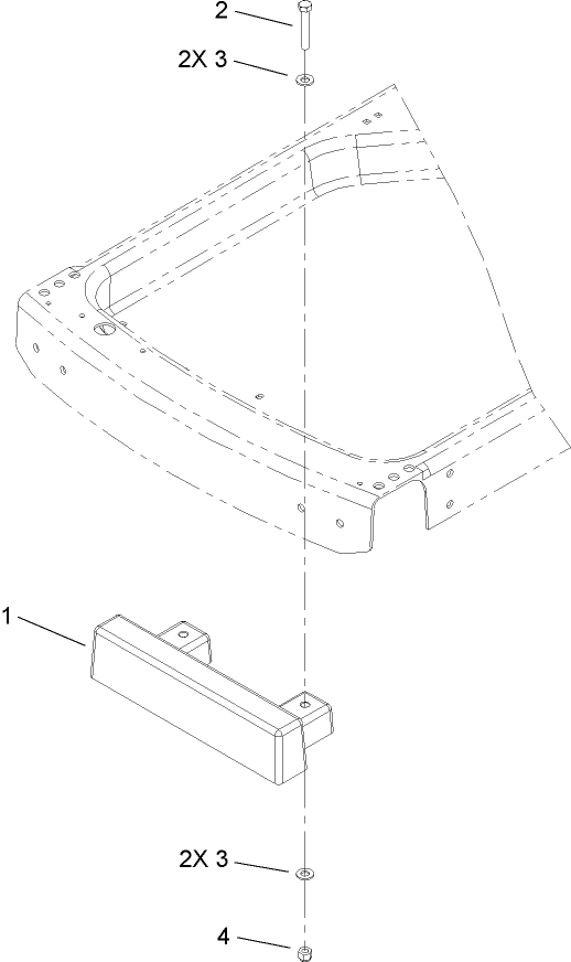 Bagger Weight Assembly Diagram and Parts List for 79214 316000001 - 316999999 Toro Lawn Tractor