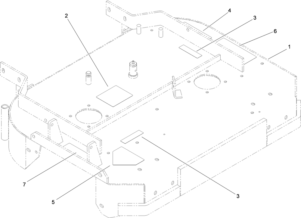 Deck Decal Assembly Diagram and Parts List for 30672 405670000-410299999 Toro Lawn Mower