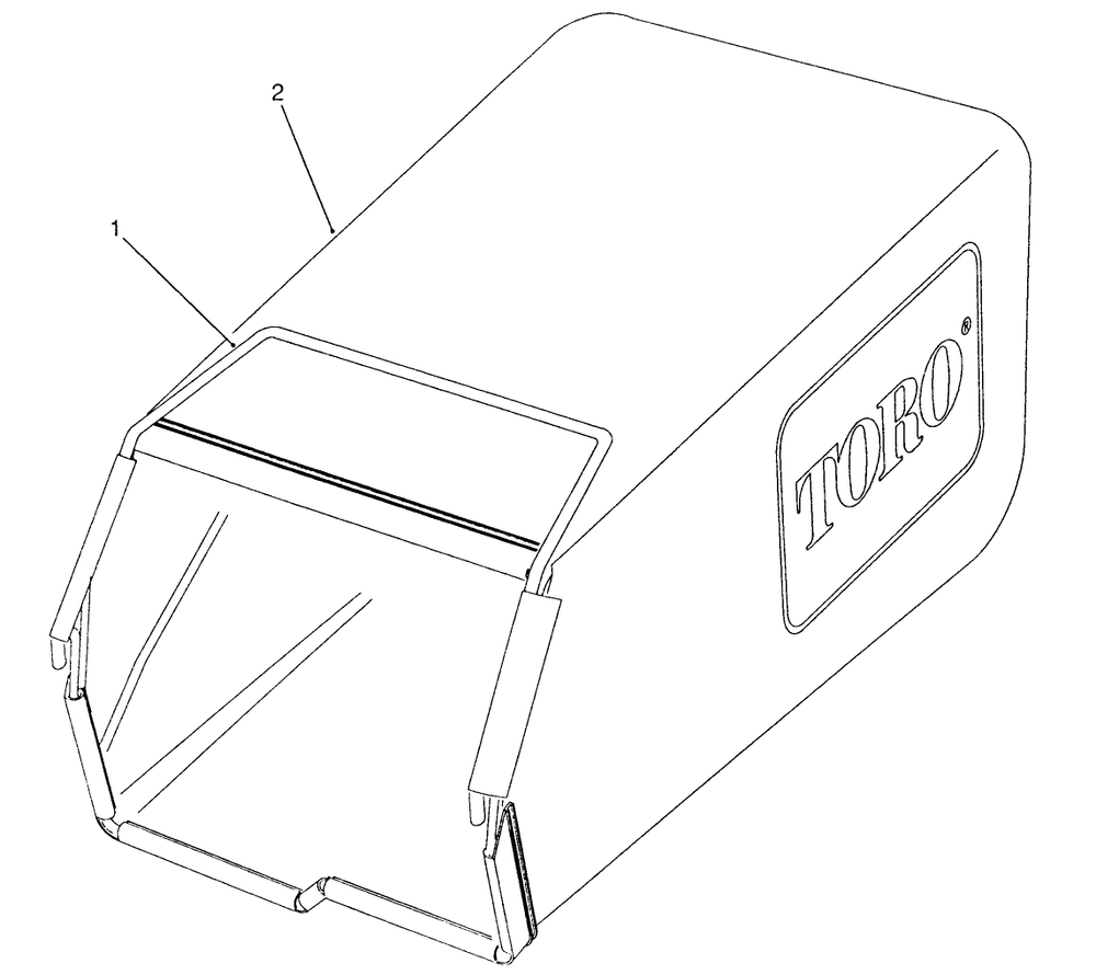 Grass Bag Assembly Model 26625b Serial Nos. 1000101-1000362 Model 26625bg Serial Nos. 1000101-1000300 Diagram and Parts List for 26625B 1000001 - 1999999 Toro Lawn Mower