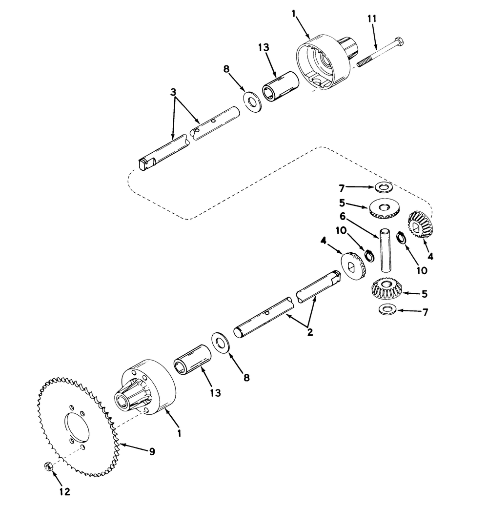 Differential Model 120 Diagram and Parts List for 57054 0000001 - 0999999 Toro Lawn Tractor