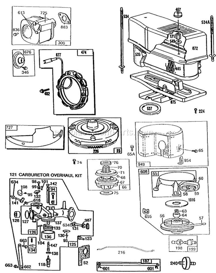 Page C Diagram and Parts List for 30102 8000001-8999999 - 1988 Toro Lawn Mower