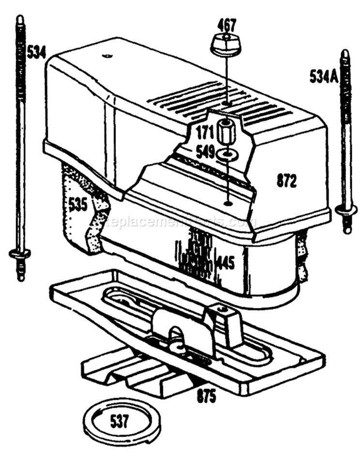 Page B Diagram and Parts List for 30103 8000001-8999999 - 1988 Toro Lawn Mower