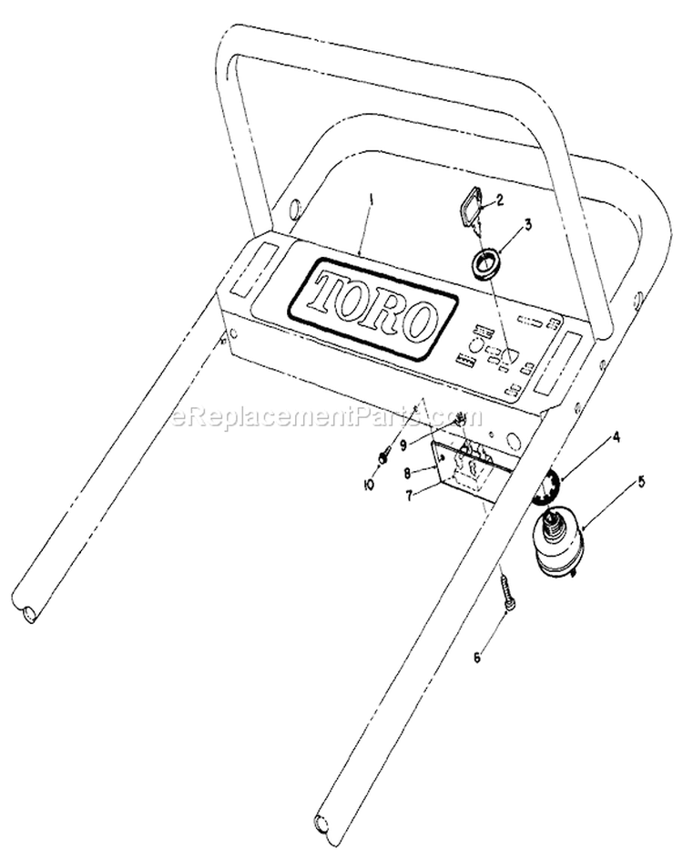 Page G Diagram and Parts List for 30103 8000001-8999999 - 1988 Toro Lawn Mower