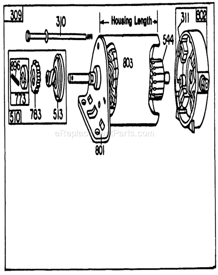 Page H Diagram and Parts List for 30103 8000001-8999999 - 1988 Toro Lawn Mower