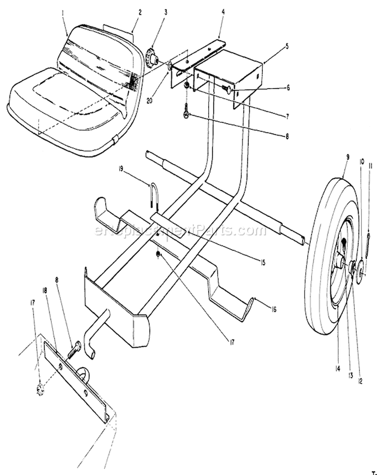 Kit Diagram and Parts List for 30106 1000001-1999999 - 1991 Toro Lawn Mower