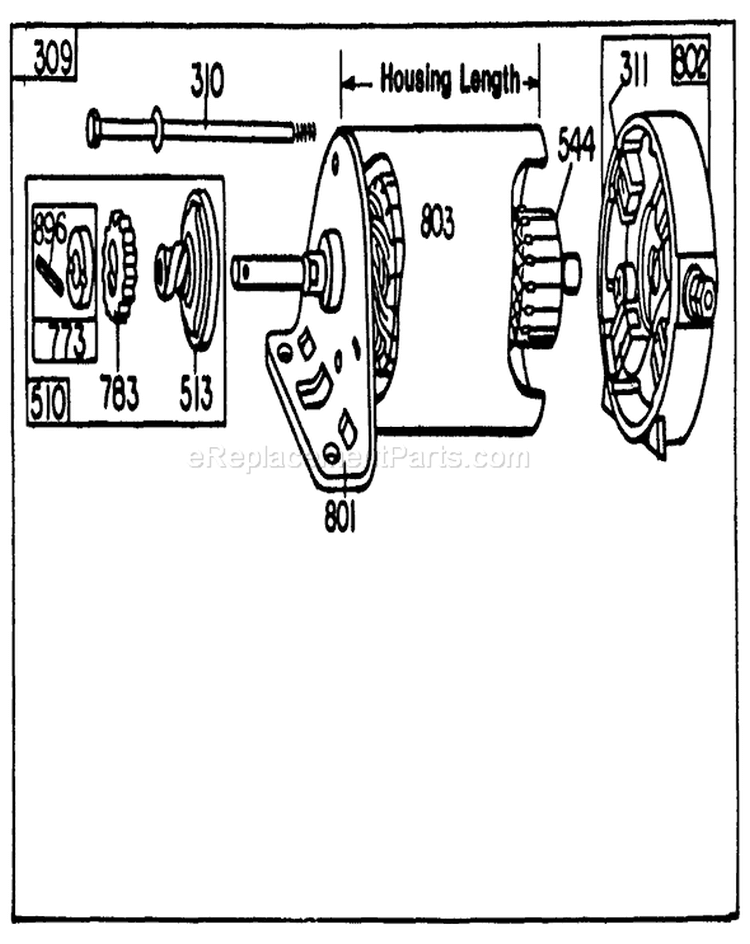 Page H Diagram and Parts List for 30111 7000001-7999999 - 1987 Toro Lawn Mower