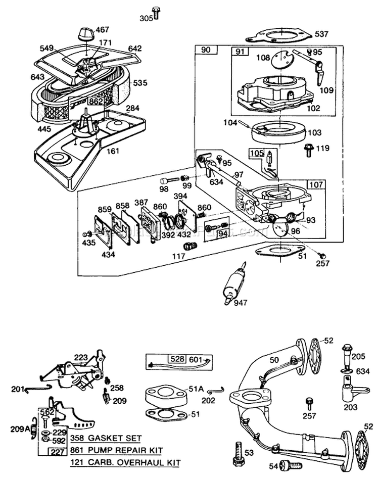 Page O Diagram and Parts List for 30116 6000001-6999999 - 1986 Toro Lawn Mower