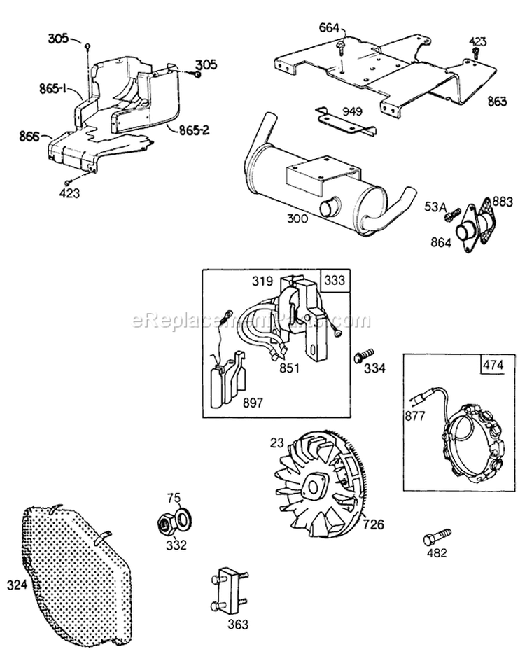 Page G Diagram and Parts List for 30116 7000001-7999999 - 1987 Toro Lawn Mower