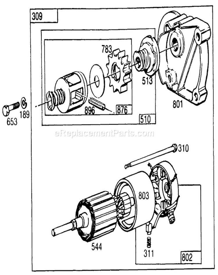 Page H Diagram and Parts List for 30116 7000001-7999999 - 1987 Toro Lawn Mower