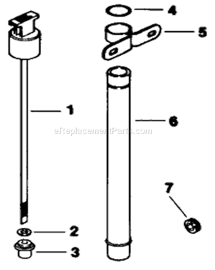 Dipstick-Engine Kohler Diagram and Parts List for 30117 1000001-1999999 - 1991 Toro Lawn Mower