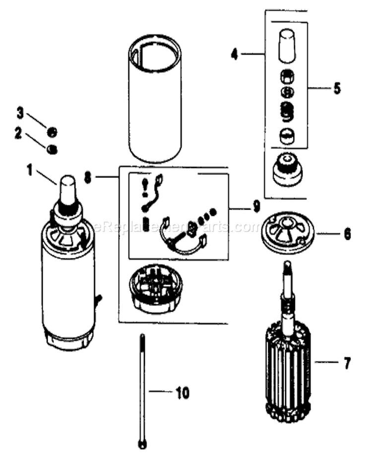 Electric Start-Engine Kohler Diagram and Parts List for 30117 1000001-1999999 - 1991 Toro Lawn Mower