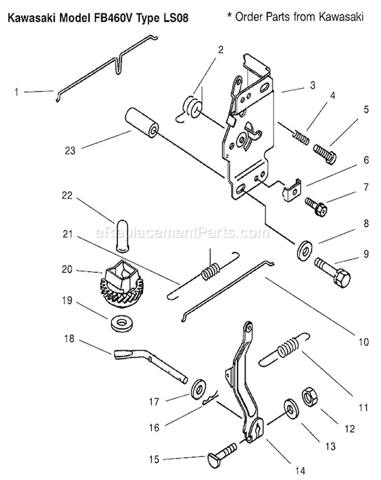 Control Equipment Diagram and Parts List for 30165 200000001-200999999 - 2000 Toro Lawn Mower