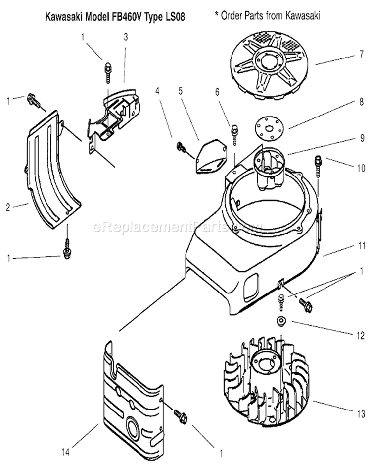 Cooling Equipment Diagram and Parts List for 30165 200000001-200999999 - 2000 Toro Lawn Mower