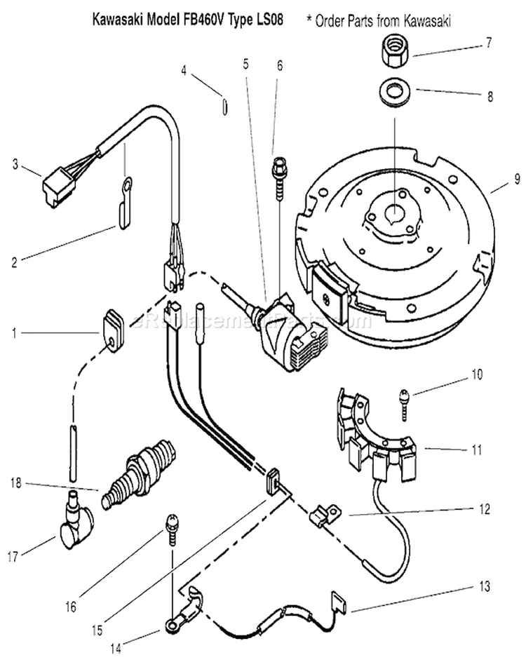 Electric Equipment Diagram and Parts List for 30165 200000001-200999999 - 2000 Toro Lawn Mower