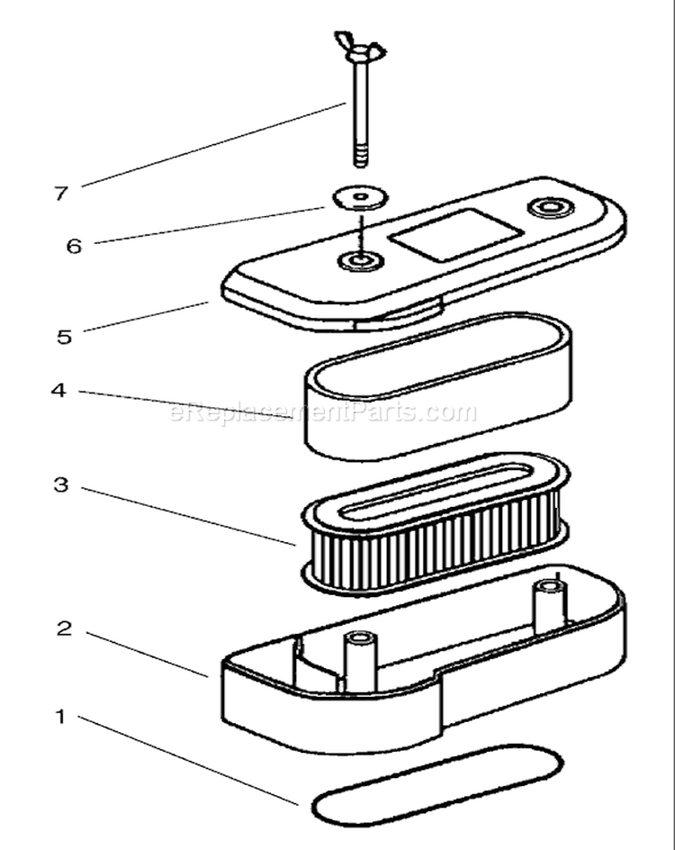 Air Filter Assembly-Kawasaki Diagram and Parts List for 30165 220000001-220999999 - 2002 Toro Lawn Mower