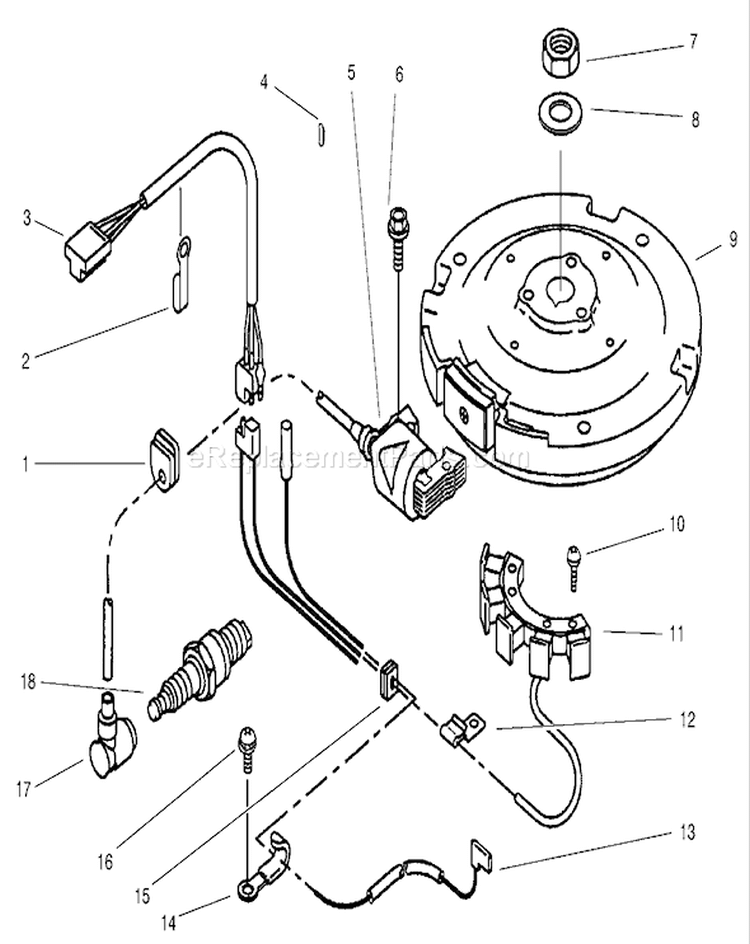 Electric Equipment Assembly Kawasaki Diagram and Parts List for 30165 220000001-220999999 - 2002 Toro Lawn Mower
