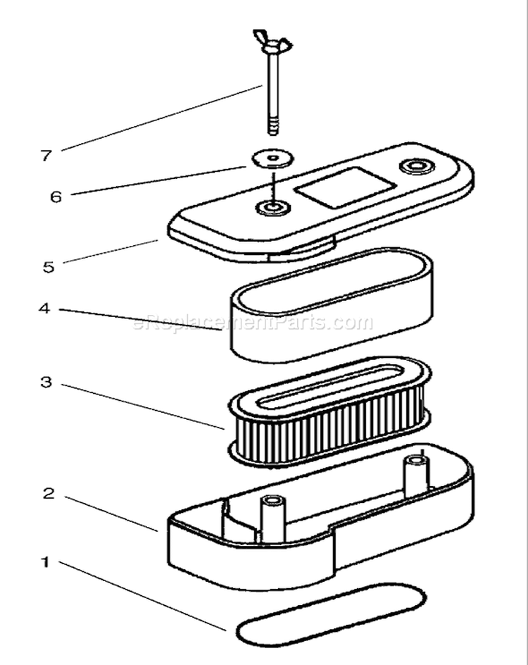 Air Filter Assembly-Kawasaki Diagram and Parts List for 30165 230000001-230999999 - 2003 Toro Lawn Mower