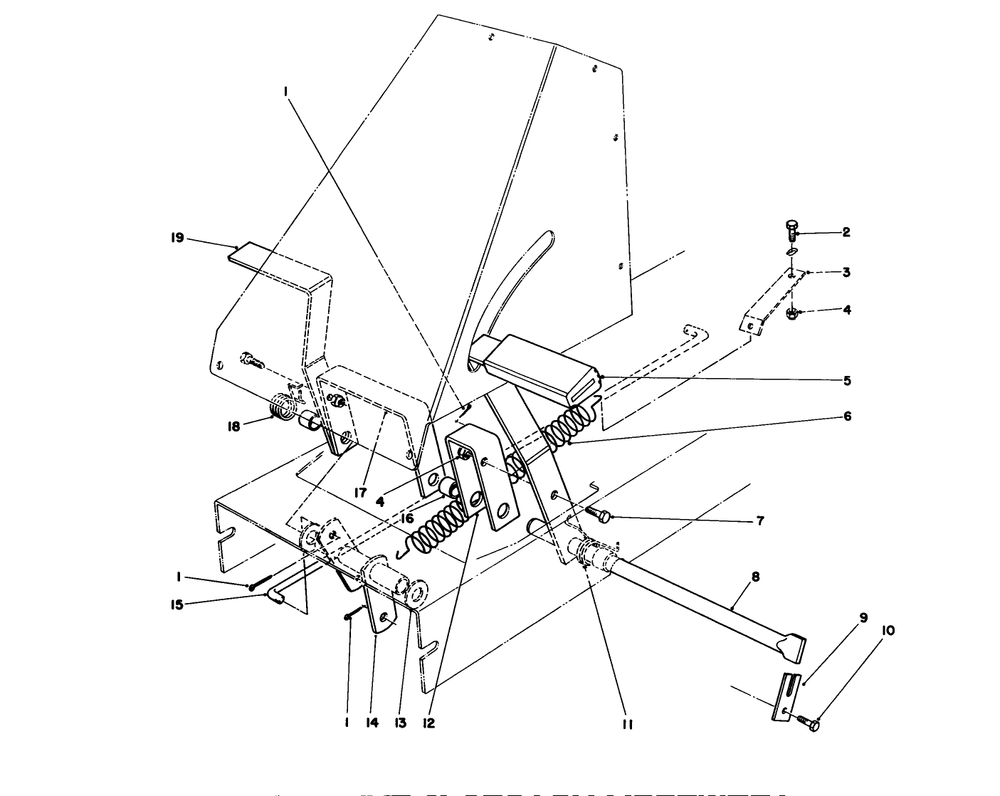 Brake & Clutch Assembly Diagram and Parts List for 56190 1000001 - 1999999 Toro Lawn Tractor