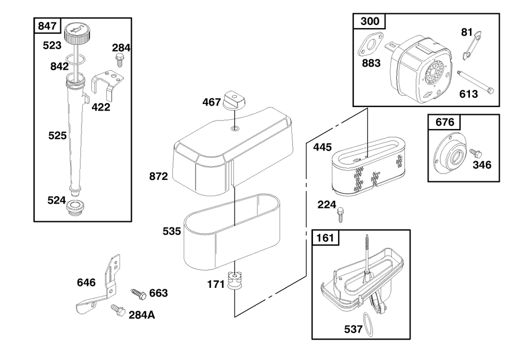 Engine Briggs & Stratton Model 195707-0421-E1 Diagram and Parts List for 70041 8900001 - 8999999 Toro Lawn Tractor