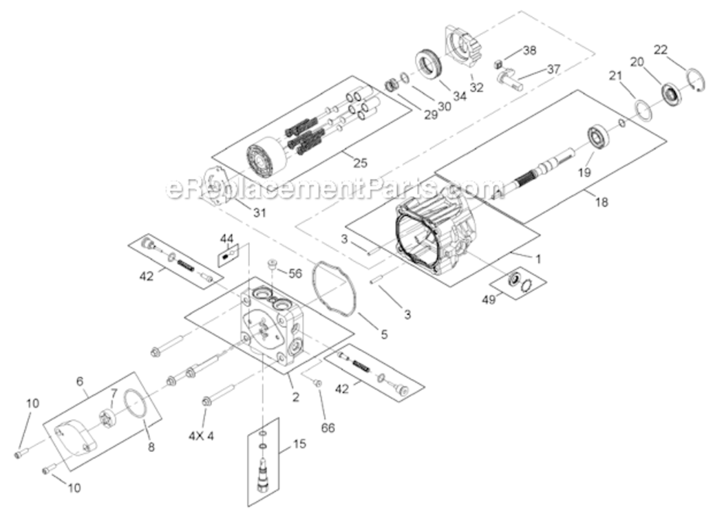 Hydraulic_Pump_Assembly_No_112-8717 Diagram and Parts List for 30280 270000001-270999999 Toro Lawn Mower