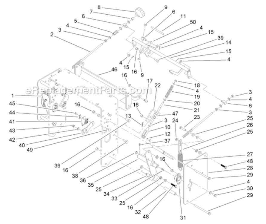 Page F Diagram and Parts List for 30280 270000001-270999999 Toro Lawn Mower