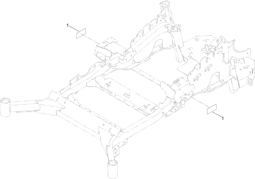 Frame Decal Assembly Diagram and Parts List for 74090 410000000 - 412999999 Toro Lawn Tractor