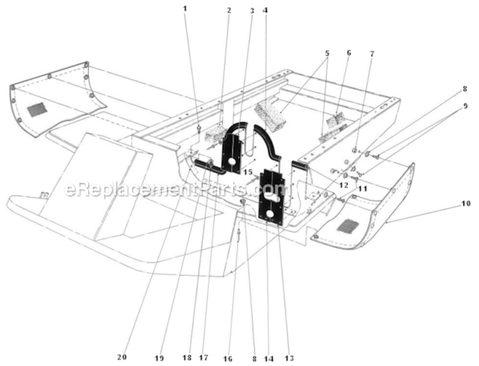 Page AR Diagram and Parts List for 30798 2000001-2999999 Toro Lawn Mower