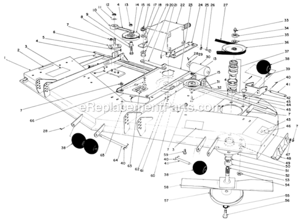Page AT Diagram and Parts List for 30798 2000001-2999999 Toro Lawn Mower