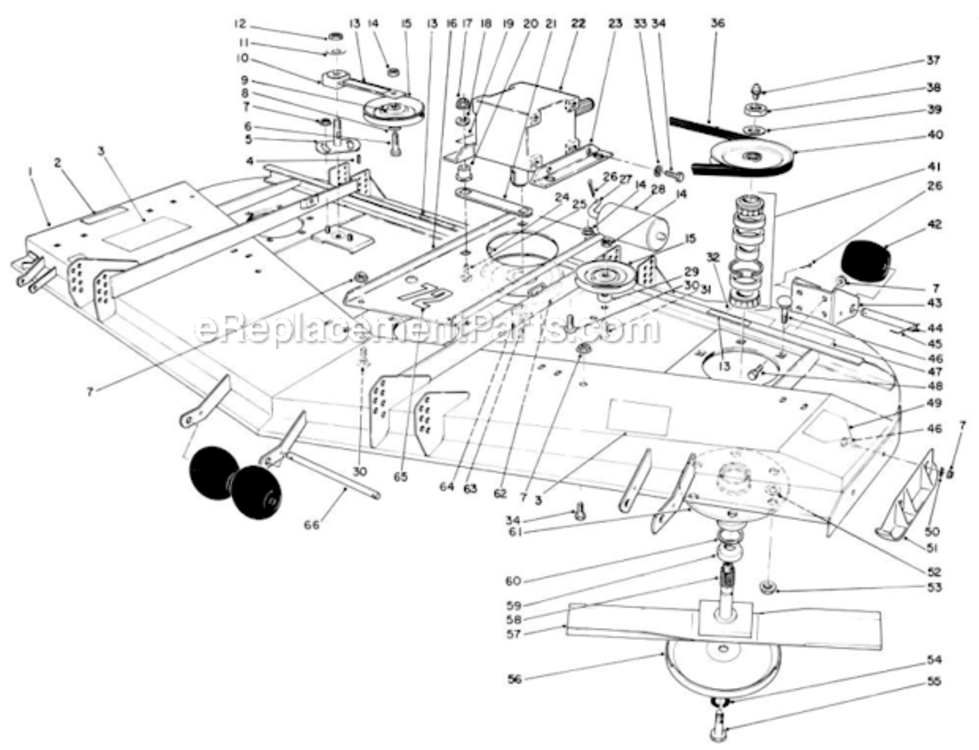 Page A] Diagram and Parts List for 30798 2000001-2999999 Toro Lawn Mower