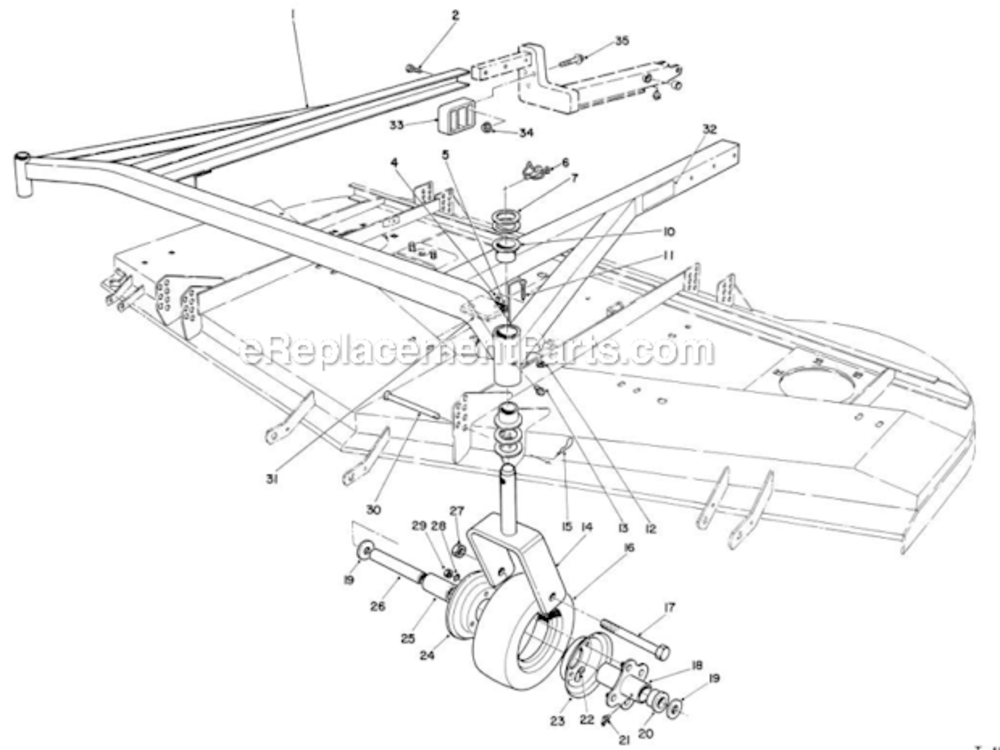 Page A_ Diagram and Parts List for 30798 2000001-2999999 Toro Lawn Mower