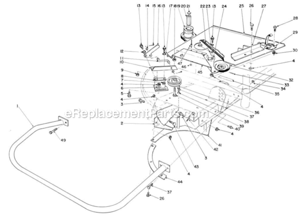 Page Af Diagram and Parts List for 30798 2000001-2999999 Toro Lawn Mower