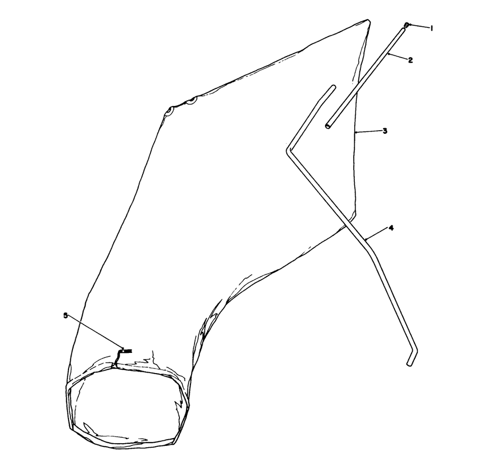 Giant Bagging Kit No. 29-9750 (Optional) Diagram and Parts List for 16775 8022966 - 8999999 Toro Lawn Mower