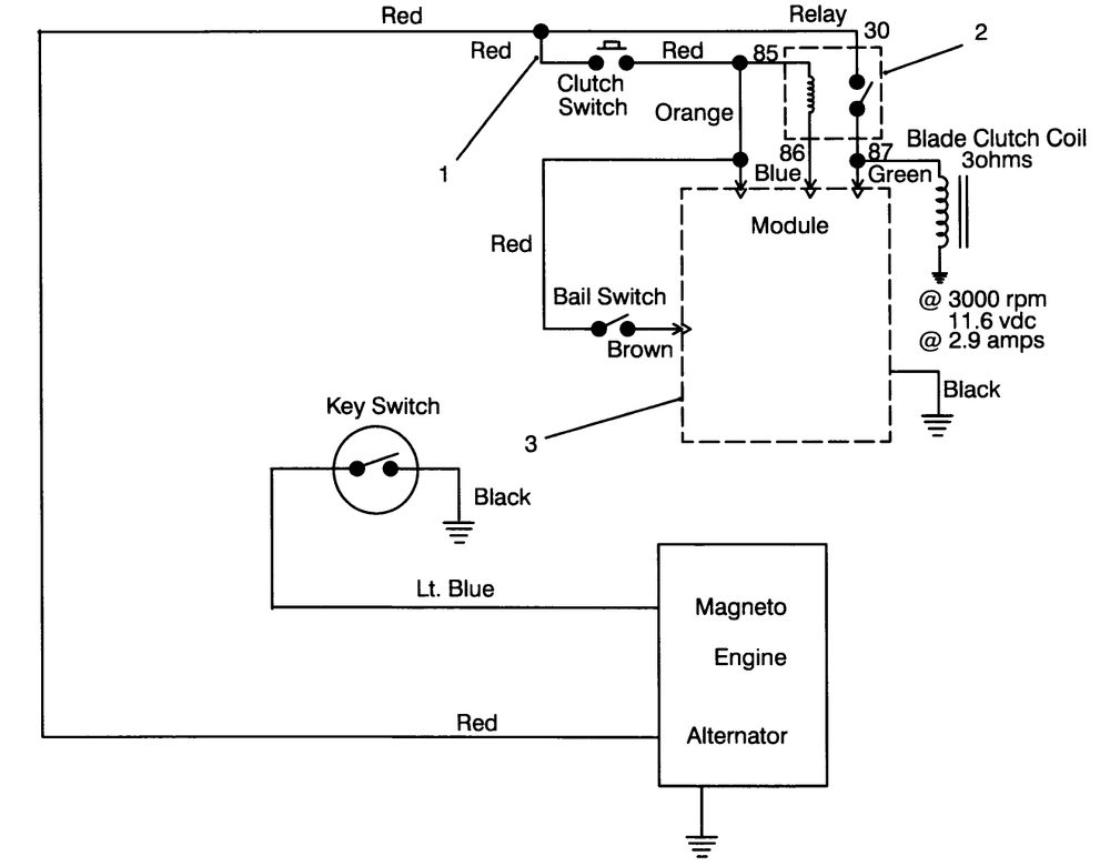Electric Schematic Diagram and Parts List for 30175 49000001 - 49999999 Toro Lawn Tractor Accessories