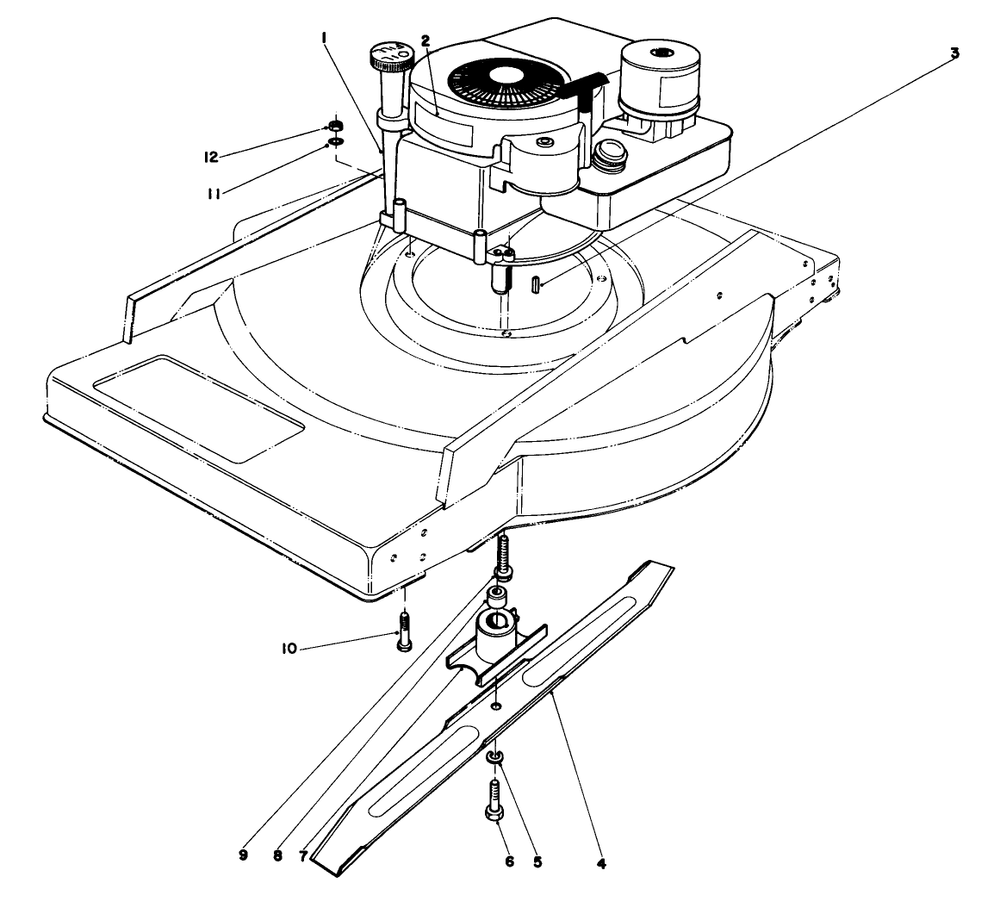 Engine Assembly Diagram and Parts List for 23400 1000001 - 1999999 Toro Lawn Mower